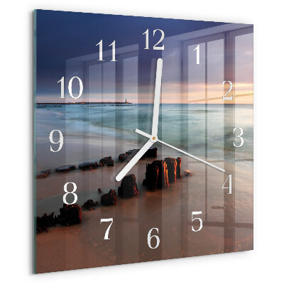 Reloj cuadrado Playa Mar