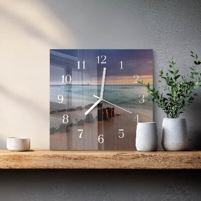 Reloj cuadrado Playa Mar