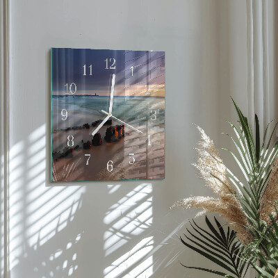 Reloj cuadrado Playa Mar