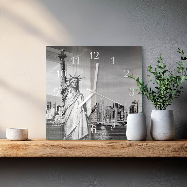 Reloj cuadrado Estatua de la Libertad