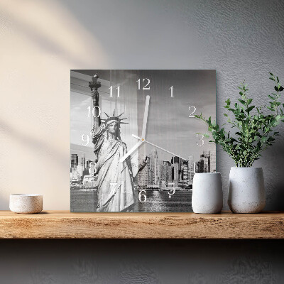 Reloj cuadrado Estatua de la Libertad