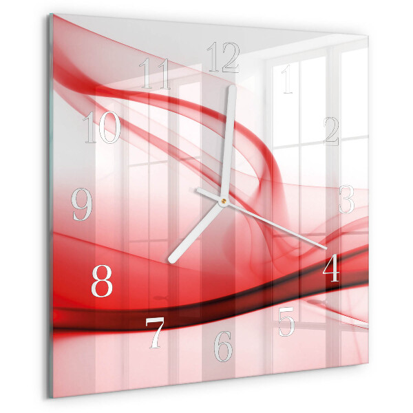 Reloj cuadrado Líneas abstractas