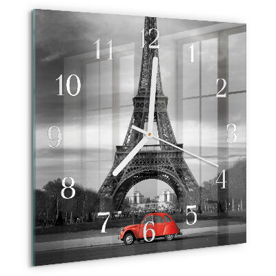 Reloj cuadrado Coche de la Torre Eiffel