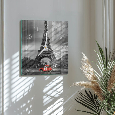 Reloj cuadrado Coche de la Torre Eiffel
