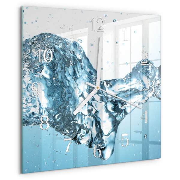 Reloj cuadrado Agua