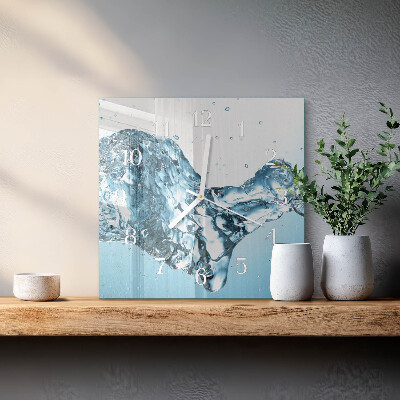 Reloj cuadrado Agua