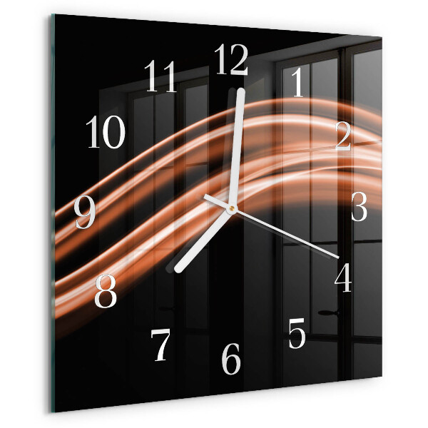 Reloj cuadrado Líneas abstractas
