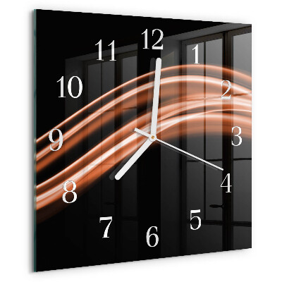 Reloj cuadrado Líneas abstractas