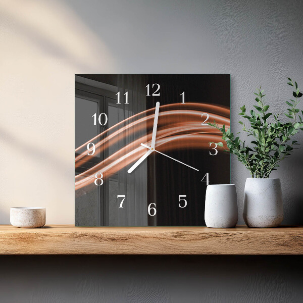Reloj cuadrado Líneas abstractas