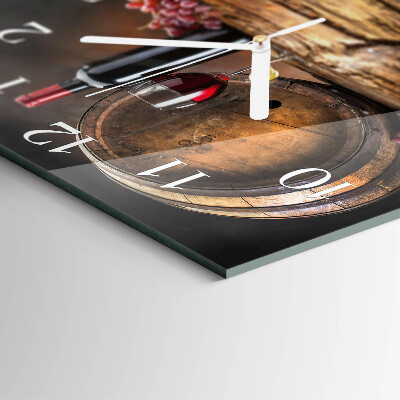 Reloj cuadrado Uvas para vino
