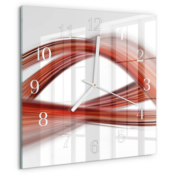 Reloj cuadrado Líneas abstractas