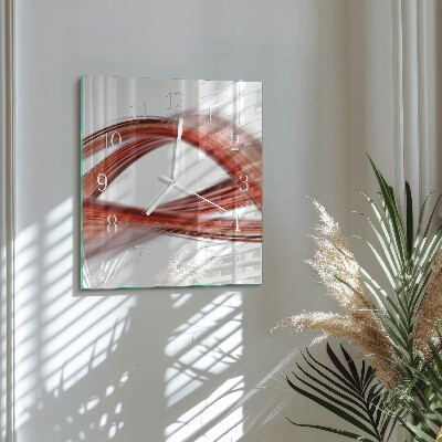 Reloj cuadrado Líneas abstractas