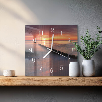 Reloj cuadrado Sol del mar