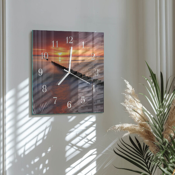Reloj cuadrado Sol del mar