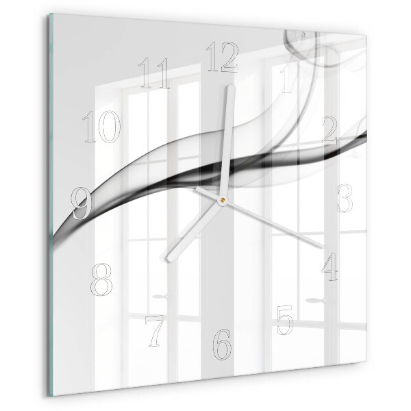 Reloj cuadrado Humo abstracto