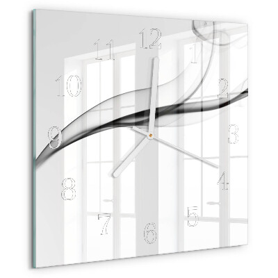 Reloj cuadrado Humo abstracto