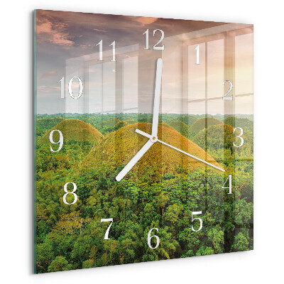 Reloj cuadrado Paisaje