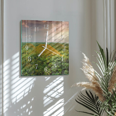 Reloj cuadrado Paisaje