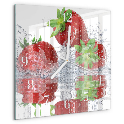Reloj cuadrado fresas