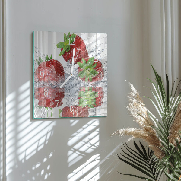 Reloj cuadrado fresas