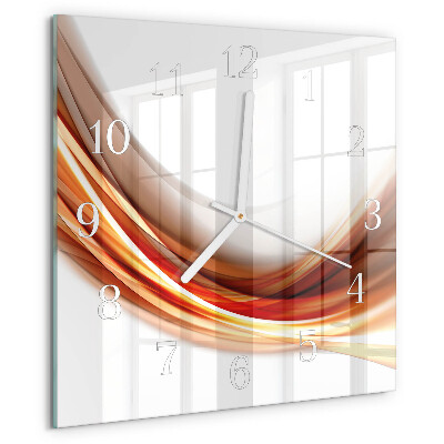 Reloj cuadrado Líneas abstractas