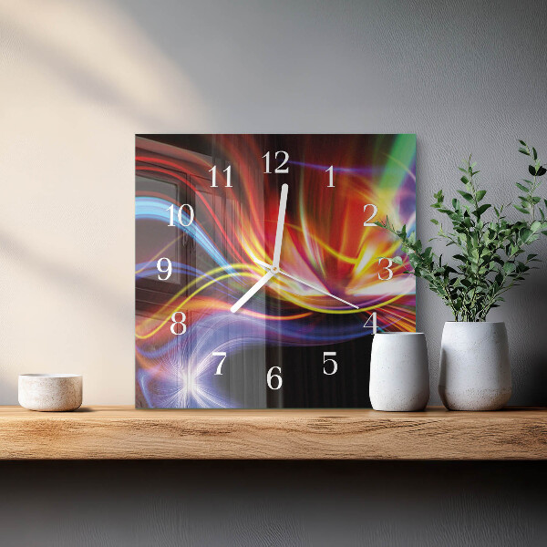 Reloj cuadrado Arte abstracto