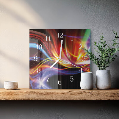 Reloj cuadrado Arte abstracto
