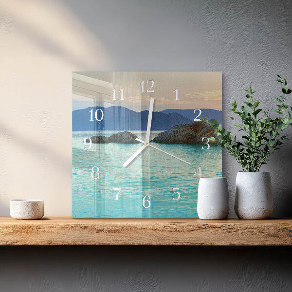 Reloj cuadrado Isla del Mar