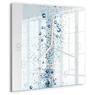 Reloj cuadrado Agua