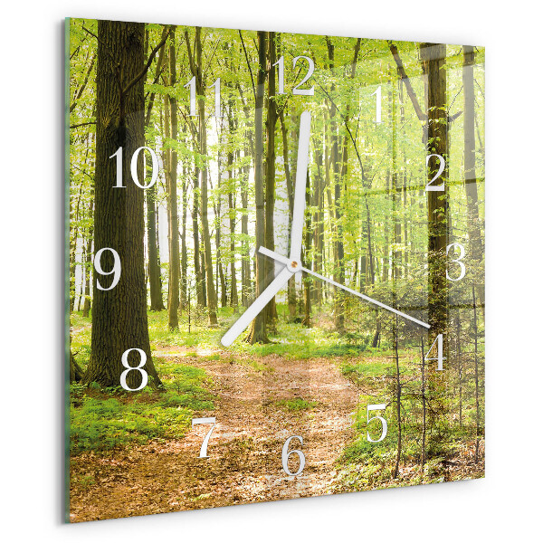 Reloj cuadrado Bosque