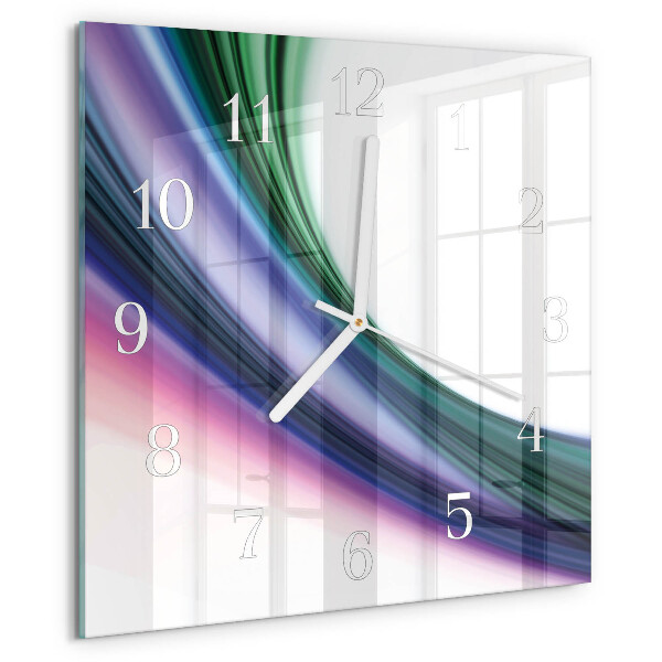 Reloj cuadrado Líneas abstractas