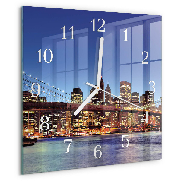 Reloj cuadrado Puente horizontal
