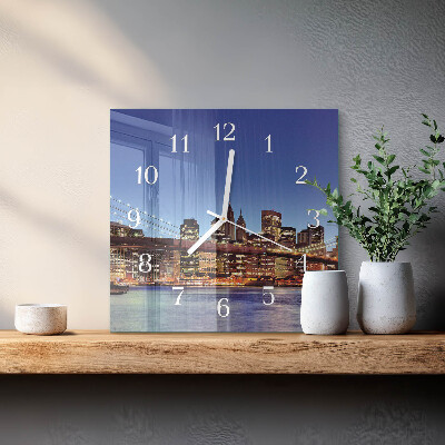 Reloj cuadrado Puente horizontal