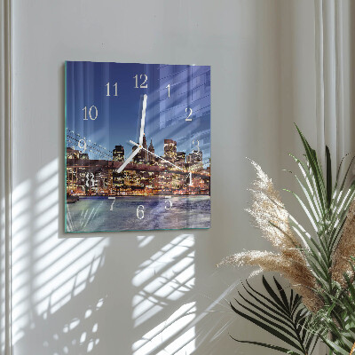 Reloj cuadrado Puente horizontal