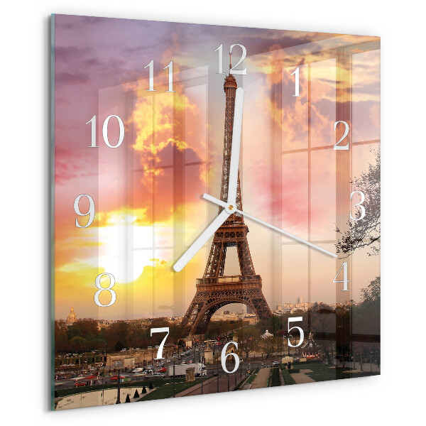 Reloj cuadrado Torre Eiffel de París
