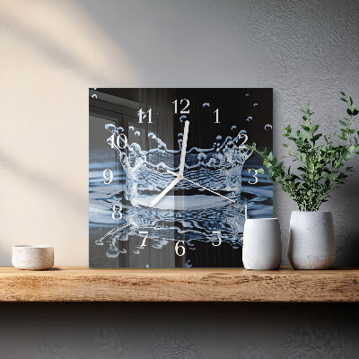 Reloj cuadrado Agua