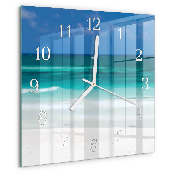 Reloj cuadrado Playa Mar