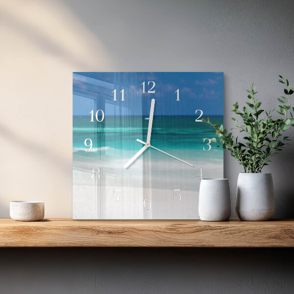 Reloj cuadrado Playa Mar