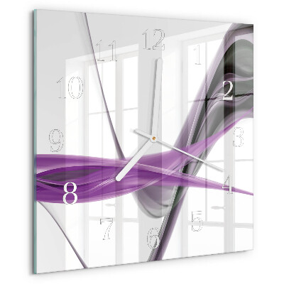 Reloj cuadrado Humo abstracto