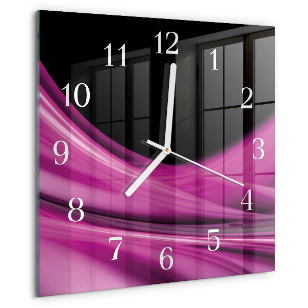 Reloj cuadrado Líneas abstractas