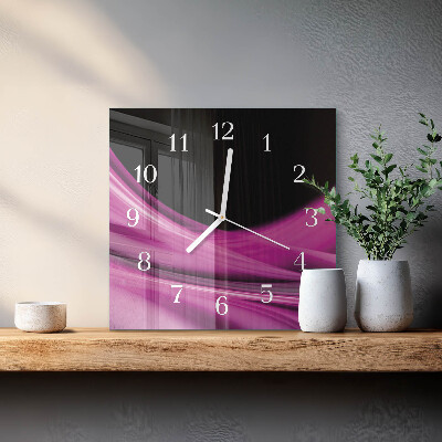 Reloj cuadrado Líneas abstractas