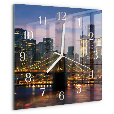 Reloj cuadrado Puente horizontal