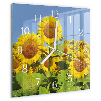 Reloj cuadrado Girasoles