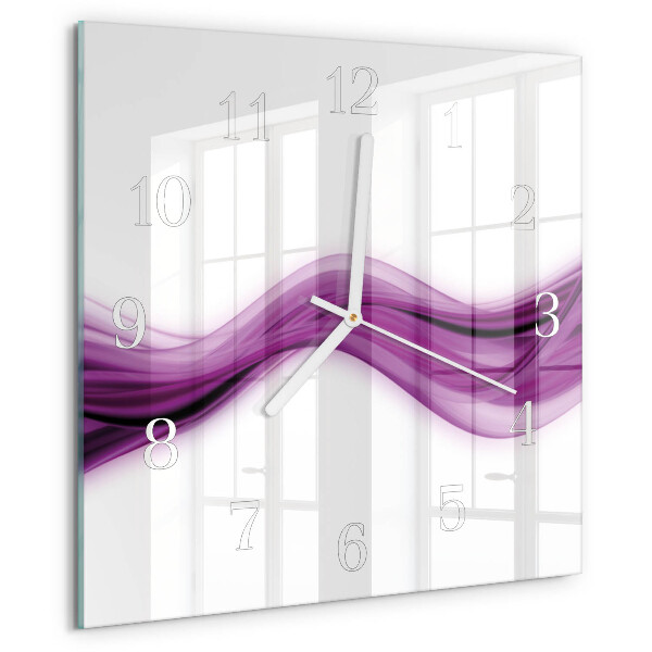 Reloj cuadrado Líneas abstractas