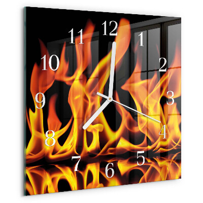 Reloj cuadrado Fuego