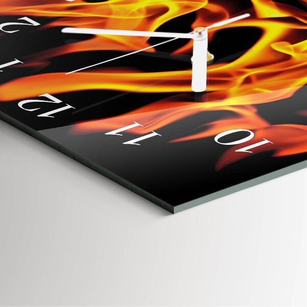 Reloj cuadrado Fuego