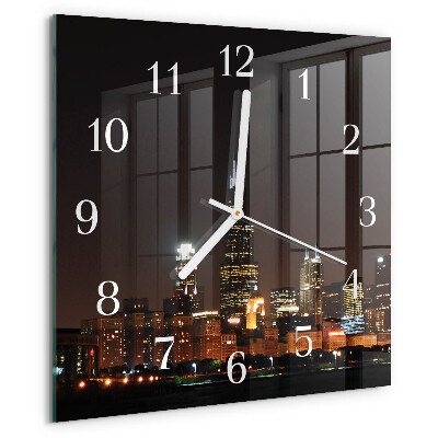 Reloj cuadrado Noche del horizonte