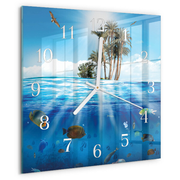Reloj cuadrado Isla de los Peces