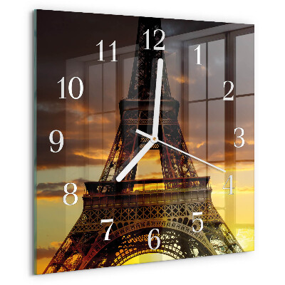 Reloj cuadrado Torre Eiffel de París