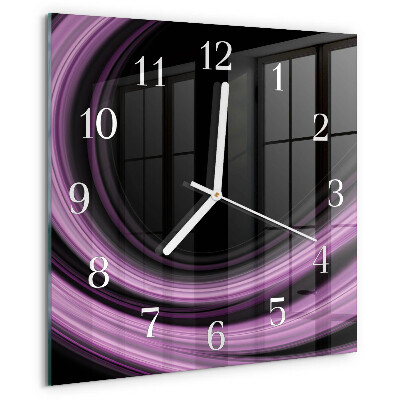 Reloj cuadrado Líneas abstractas